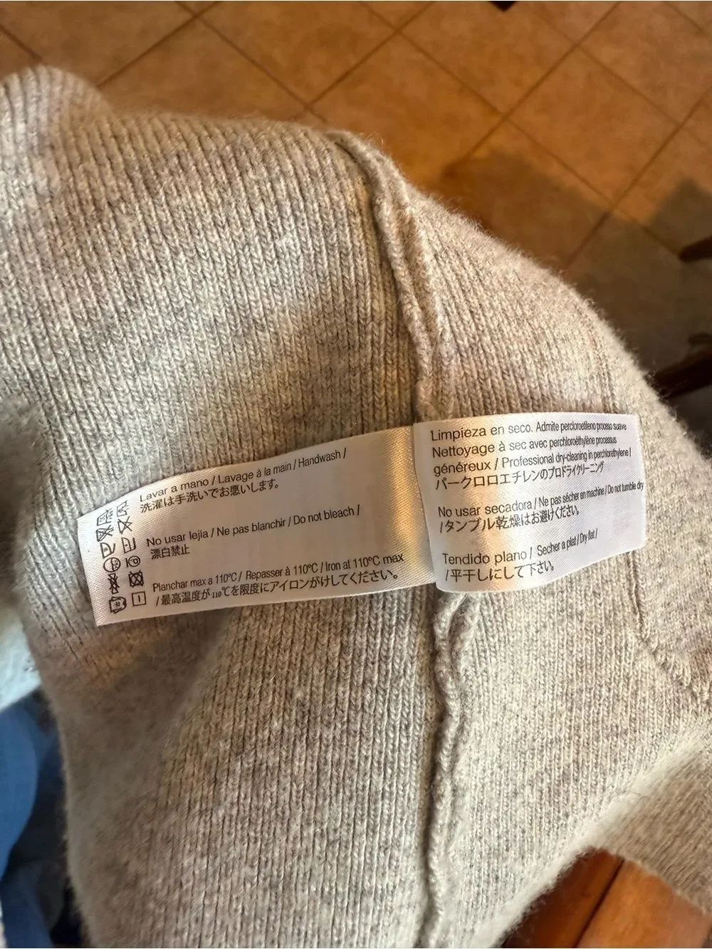 Light Gray Open-Front Knit Jacket - Picture 13 of 16